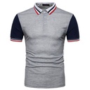 Polo Homme Shirt Contraste Col Golf Tennis Sport T-Shirt Manches Courtes Tops