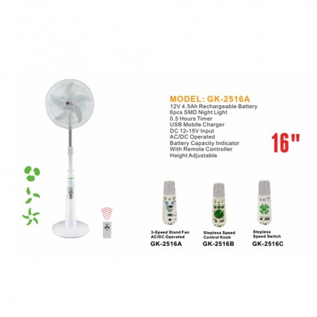 Keeper Ventilateur 18 Rechargeable A Eau
