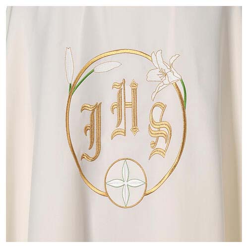 Chasuble Saint Joseph brodée couleurs liturgiques 100% polyeste