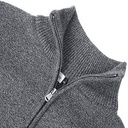 Pull à Coll Roulé avec Fermeture Eclaire en Coton