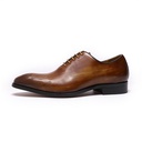 Chaussures Oxford en cuir véritable pour hommes, de marque italienne