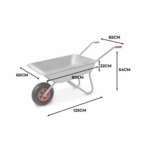 Brouette-manuelle- en acier 1 roue