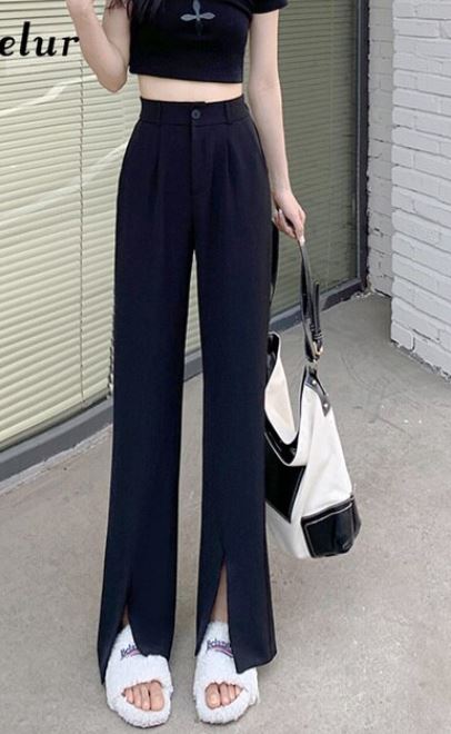 Pantalon taille haute