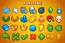 Casual Game Basic Icons Set