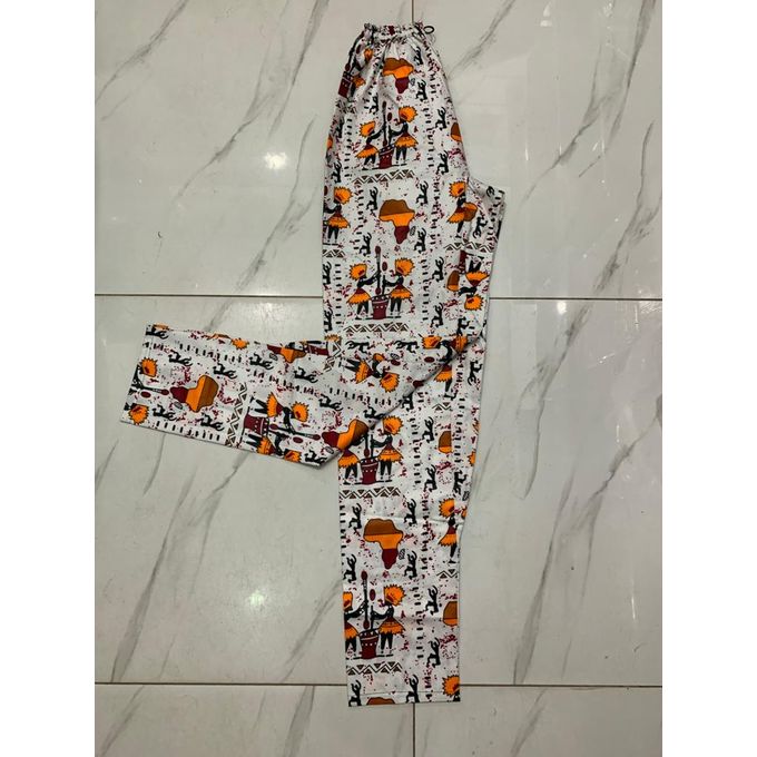 Pantalon tissu africain homme