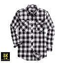 Chemise en flanelle à carreaux pour hommes