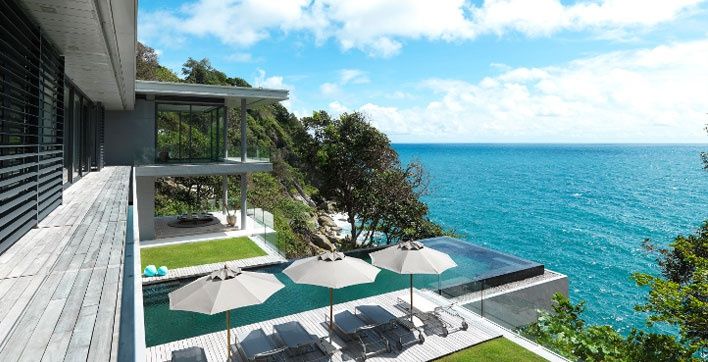 Plage Avec une vue sur le couché du soleil