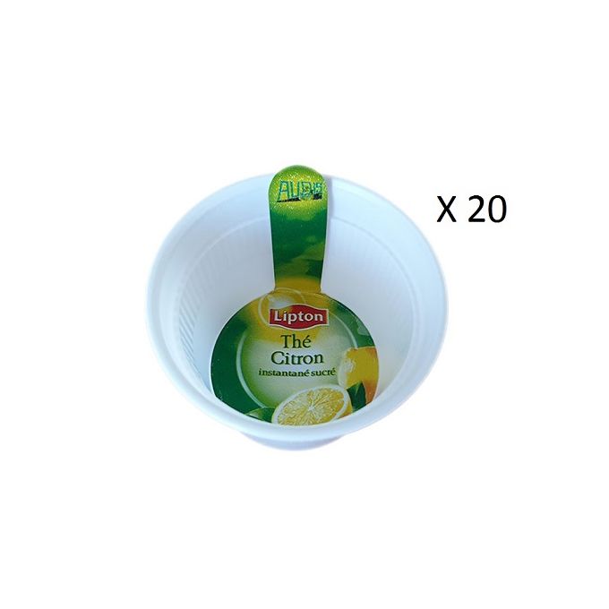 Gobelet Prédosé Thé Saveur Citron - Blanc