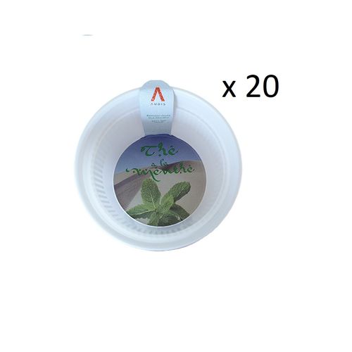 Gobelet Prédosé Thé Saveur Menthe - Blanc