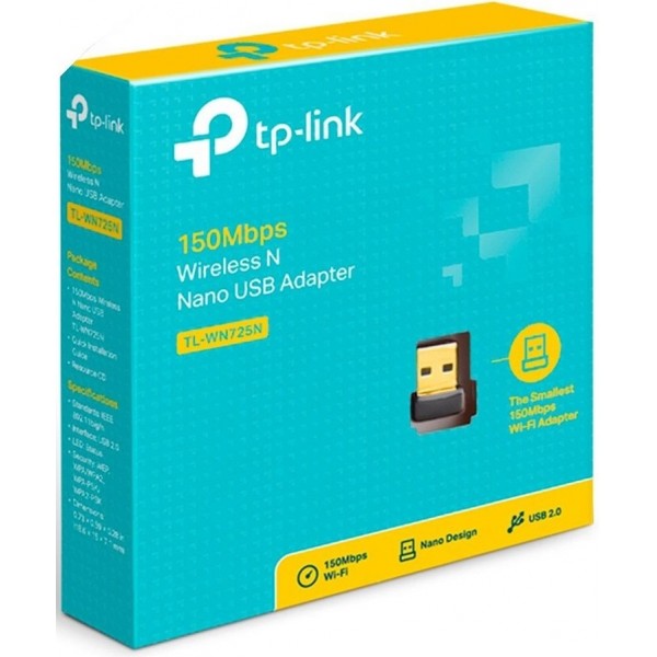 TP-Link Clé Wifi - Adaptateur USB Mini -TL-WN823N - Noir/Or