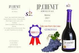 Vin Merlot 2017, 0,75 L, JP Chenet