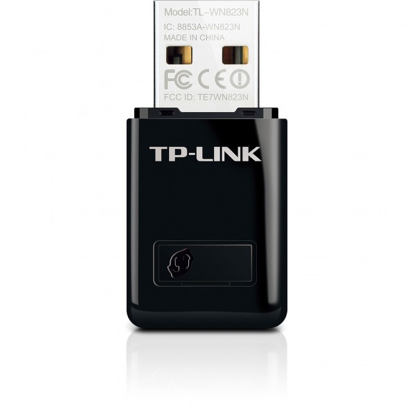 TP-Link Clé USB Wifi - Adaptateur USB Mini -TL-WN823N - 300Mbps - Noir