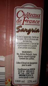 Vin Grands Chateaux Sangria Tetra 750 Ml