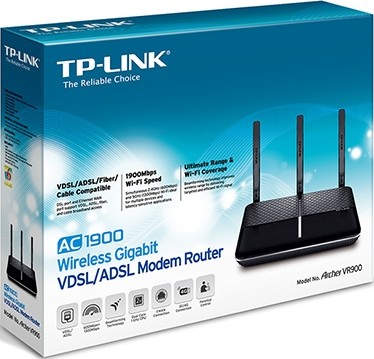 TP-Link Modem Routeur AC1900 VR900 VDSL2/ADSL2+ Gigabit Wi-Fi Double Bande