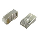 Tecno Connecteur RJ45 Blindé - 20 Pièces - Gris