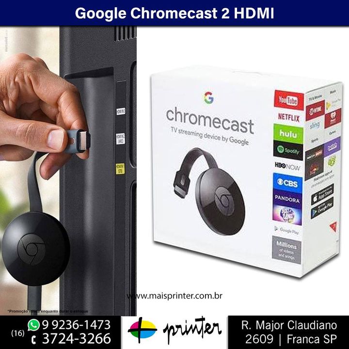 Google Dongle Chromecast 4K -HDMI WIfi Vidéo Sans Fil Donglecreen -Noir