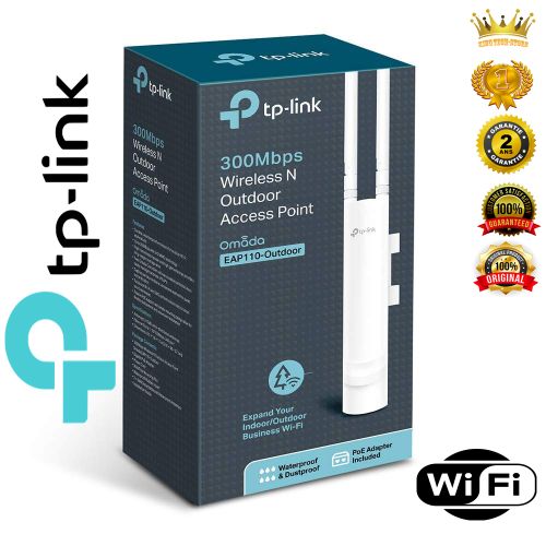 TP-Link Point D'accès Extérieur Sans Fil N 300 Mbps - Tp-Link EAP110-Outdoor - Logiciel + Portail Captif Fournit