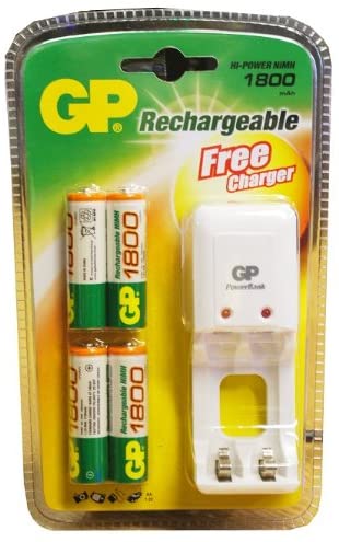 Gp 4 Piles Rechargeable  Avec Un Chargeur