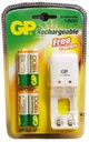 Gp 4 Piles Rechargeable  Avec Un Chargeur