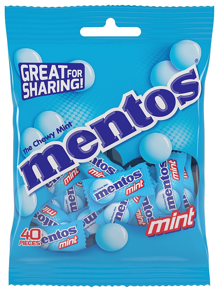 Mentos Tendres dragées Mentos Cup Mono Menthe x100