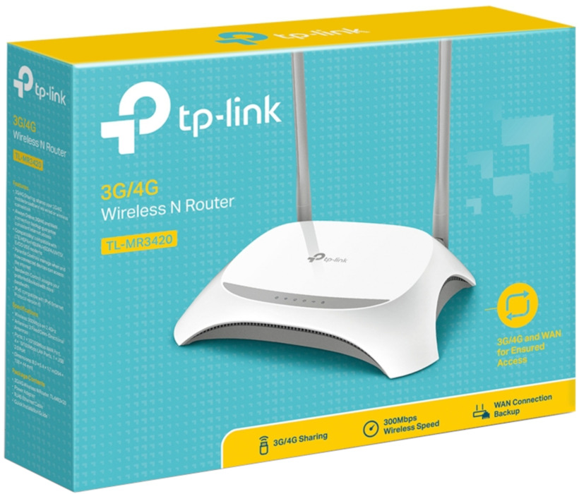 TP-Link Routeur TL-MR3420 Sans Fil N 3G/4G - 2 Antennes - Blanc - Garantie 1 Mois