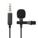 Mini Microphone à Cravate Portable YW-001 Avec Pince Et Jack 3,5 Mm - Noir
