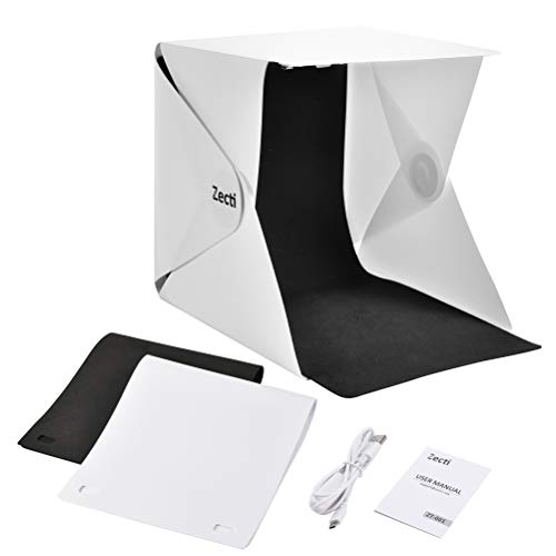 Mini Pliant Studio Portable Photographie Studio USB De Bureau à LED - Blanc