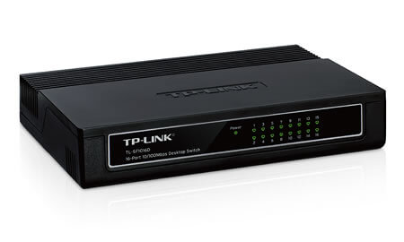 TP-Link Switch - 16 Ports 10/100 Mbps TL-SF1016D - Noir