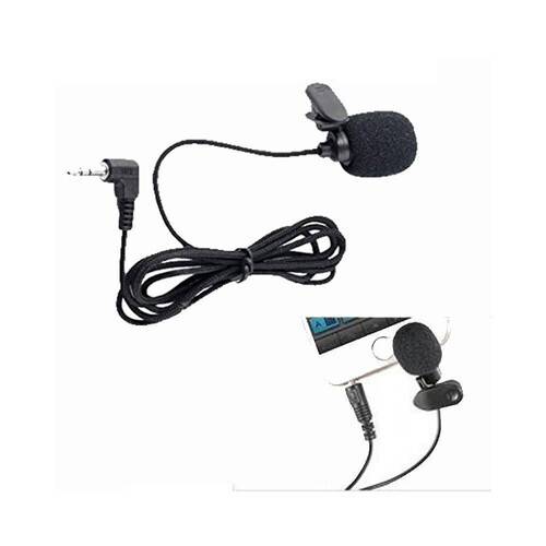 Mini Microphone à Cravate Portable YW-001 Avec Pince Et Jack 3,5 Mm - Noir