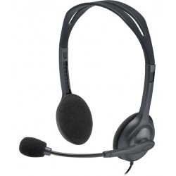 Logitech Casque Logitech H111 Filaire, Ecouteurs Stéréo Avec Micro Anti-parasite Noir