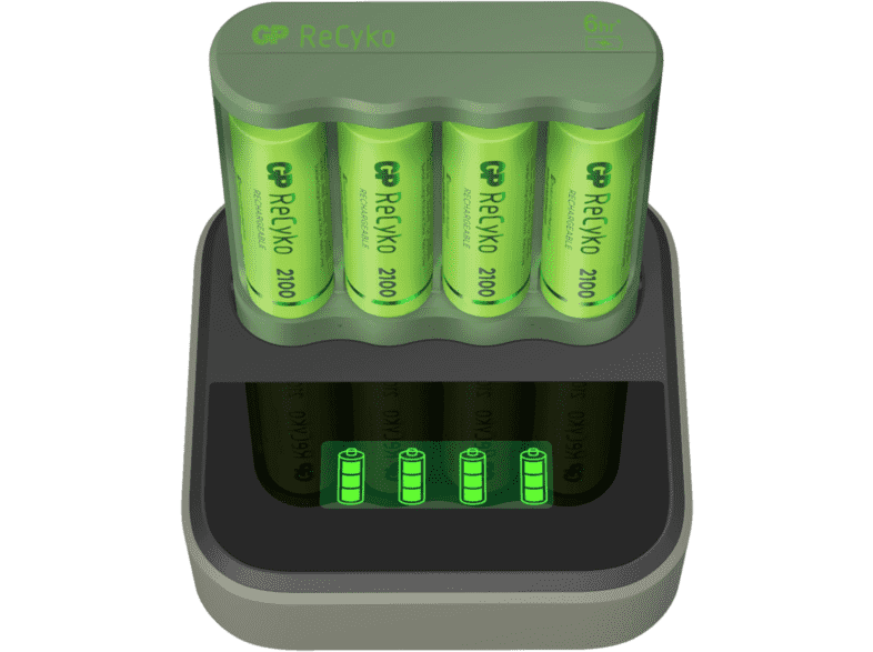 Gp 4 Piles Rechargeables AA + Un Chargeur