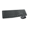 Logitech Clavier Logitech MK235  Azerty Sans Fil + Souris Sans Fil HP - Noir