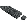 Logitech Clavier Logitech MK235  Azerty Sans Fil + Souris Sans Fil HP - Noir