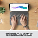 Logitech Combo Touch IPad Pro 11 Pouces (1re, 2e, 3e Gén - 2018, 2020, 2021) Etui Clavier