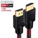 Câble HDMI M/M 20 Mètres HD 1080P 3D - Noir / Rouge