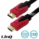 Câble HDMI M/M 20 Mètres HD 1080P 3D - Noir / Rouge