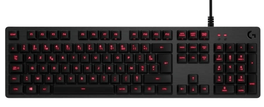 Logitech G413 Clavier Gaming Mécanique, Rétroéclairage Rouge