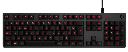 Logitech G413 Clavier Gaming Mécanique, Rétroéclairage Rouge