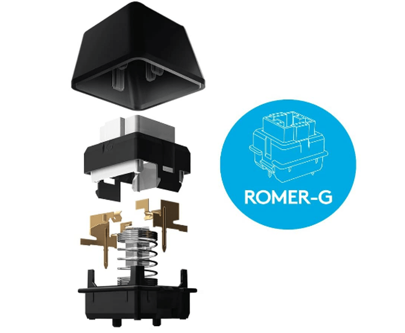 Logitech G413 Clavier Gaming Mécanique, Rétroéclairage Rouge