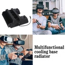 DOBE TP4-882 3 In 1 Game Console Cooling Fan + Game Storage Slots + Game Controller Charging Dock For Sony PS4 / PS4 Pro / PS4 Slim(Black)