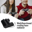 DOBE TP4-882 3 In 1 Game Console Cooling Fan + Game Storage Slots + Game Controller Charging Dock For Sony PS4 / PS4 Pro / PS4 Slim(Black)