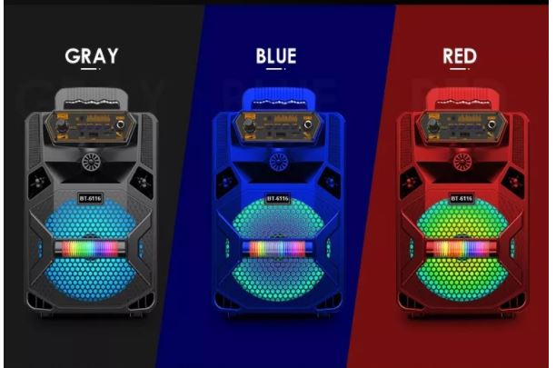 Enceinte Bluetooth Portable + 2 Micros  New Modèle 2020