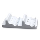 DOBE TYX-532S For XboxONE S  Gamepad White Two-seater Rechargeable Battery Charger Set
