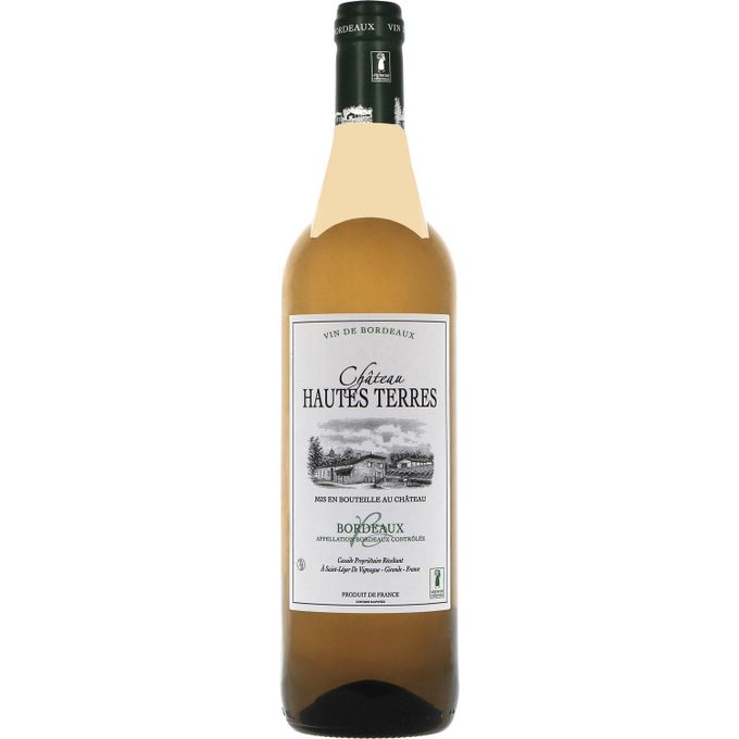 Vin Blanc Bordeaux CHATEAU HAUTES TERRES "REFLETS DE FRANCE"- 75cL