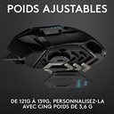Logitech G502 HERO Souris Gamer, Capteur Gaming HERO 25K,  11 Boutons Programmables