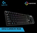Logitech G512 Clavier Gaming Mécanique, Eclairage RVB LIGHTSYNC, Tactile Switchs GX Brown Français AZERTY