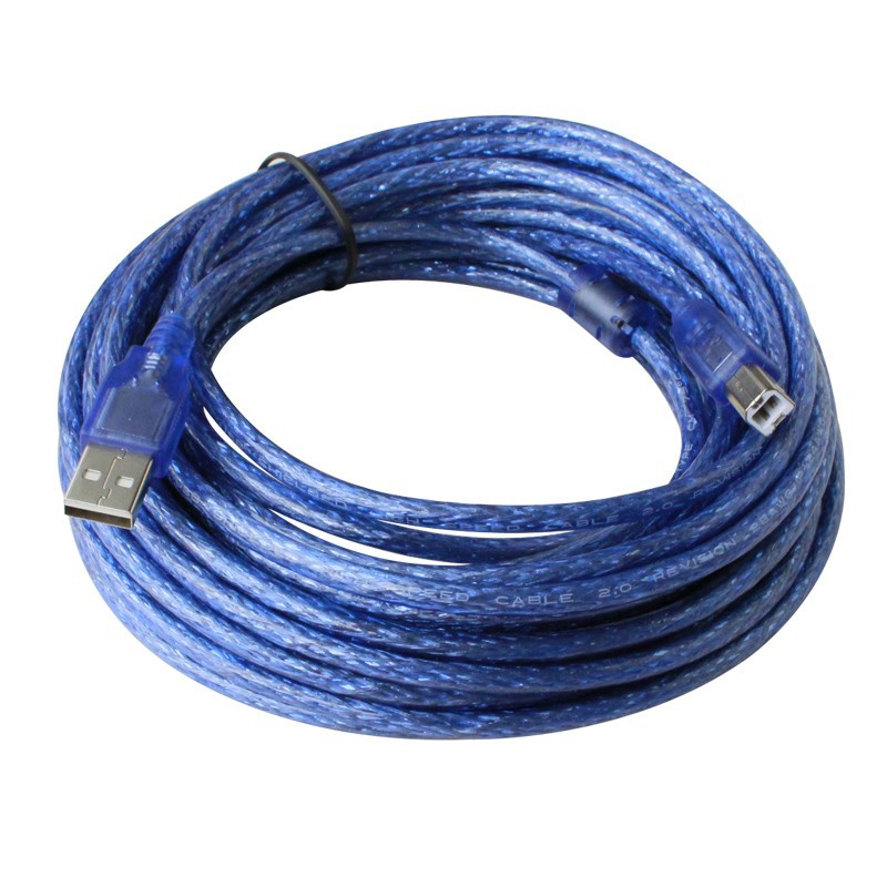 Câble USB Pour Imprimante 10m - Bleu