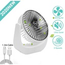 Mini Ventilateur - Portable - Rechargeable  - Purificateur D'Air  - Avec Torche Et Panneau Solaire