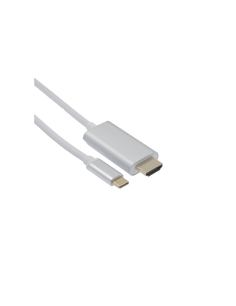 Câble USB-C/HDMI 1,8M - Blanc - 4K