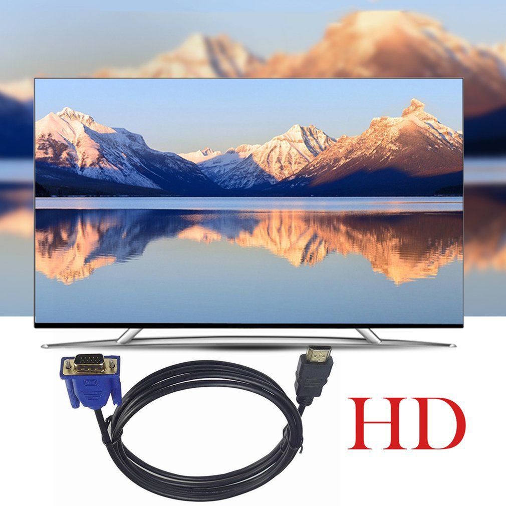 Câble VGA - 1.5 M + Adaptateur HDMI To VGA